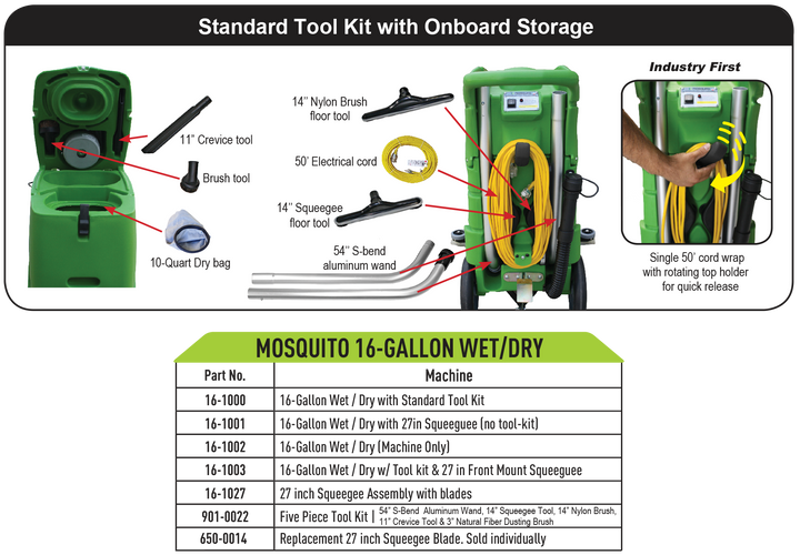 小物 Mos 16 Gallon Wet/Dry - Mosquito America