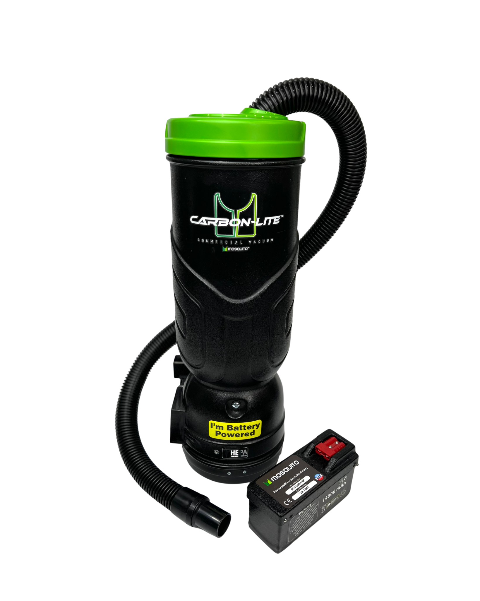Lithium Battery Carbon-Lite HEPA Backpack Vacuum